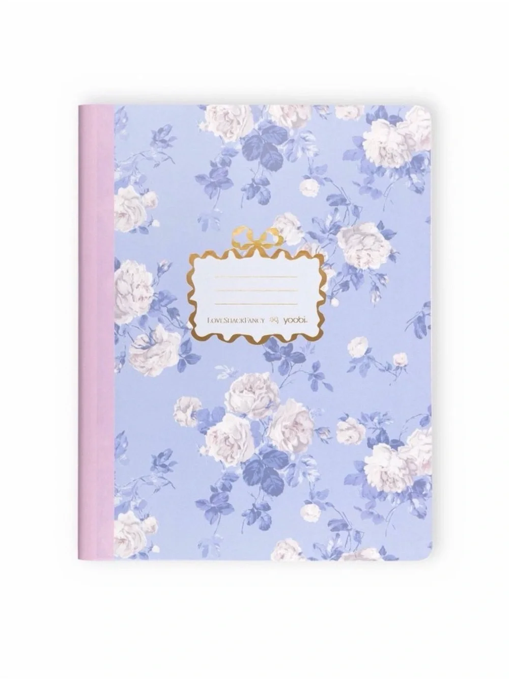 NWT lot of 2 LoveShackFancy x Target Yoobi School Notebooks Floral Pink & Blue